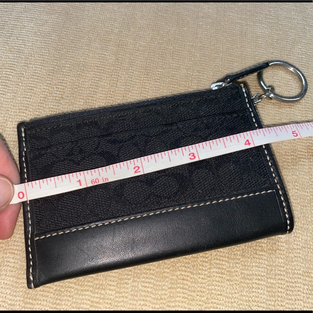 Coach Signature Zip Key Case - Picture 9 of 13